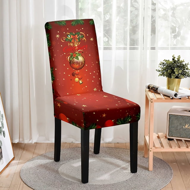 Christmas Chair Covers Full Cover High Back Dining Chair Covers Ambient Decorative Stretch Chair Covers