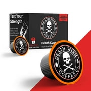 DEATH WISH Death Cups [10 Count] Single Serve Coffee Pods, World’s Strongest Coffee, Dark Roast, Keurig Capsules, K Cups, Capsule Cup, USDA Certified Organic, Fair Trade, Arabica and Robusta Beans