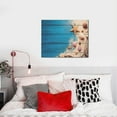 thumbnail image 4 of Naloa Shells and Starfish Print Canvas Bathroom Wall Art,Bathroom Wall Art Decoration, Canvas Poster Prints,Decorative Paintings for Living Room, Bathroom, Kids Room, 4 of 6