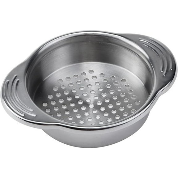 4.5- Inch Stainless Steel Strainer, Kitchen Colander for Straining, Draining & Rinsing