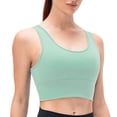 thumbnail image 2 of Women's Sports Bra Underwear Yoga Crop Tank Tops Gym Fitness Sleeveless Running Vest Shirts Activewear, 2 of 7