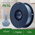 thumbnail image 2 of 1.75mm 3D Printer Normal PLA Filament Silver 1000g Per Spool One Bottle of 3D Printer Stick Tool, 2 of 5