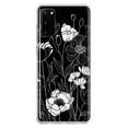 thumbnail image 1 of MUNDAZE Samsung Galaxy S20 Line Drawing Art White Floral Flowers Shockproof Clear Hybrid Protective Phone Case Cover, 1 of 5