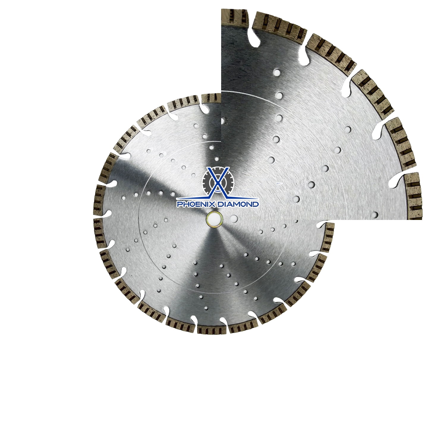 14” Turbo Segmented Diamond Blade Teardrop Keyhole Gullet General Purpose