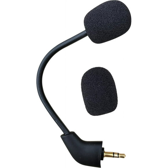 TRAHOO-Replacement Game Mic Microphone Boom for 2nd Version Wired Kingston HyperX Cloud 2 II Cloud Core Cloud Pro CloudX PS4 Xbox One Nintendo Switch Computer PC Gaming Headsets