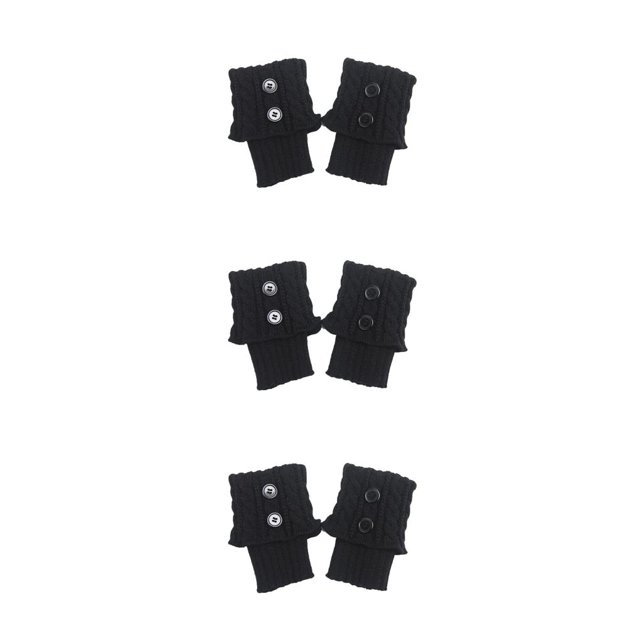 Minnieouse 1 par de puños de bota de ganchillo para Mujer, calcetines de punto para botas, calentadores de piernas de invierno, Calcetines para Mujer Type6 NO6 Minnieouse CBP049128