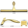 thumbnail image 2 of Gold All-Purpose Shower Squeegee for Shower Doors, Window and Car Glass, Stainless Steel, 10 Inches, 2 of 6