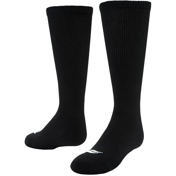 Sof Sole Baseball/Softball Over-The-Calf Socks 2-Pack - Small - Black