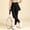 Black, variant on Girls Leggings with Skirt Kids School Uniform Ruffle Skirt Pants Stretch High Waist Tutu Leggings for Fall 3-12 Year