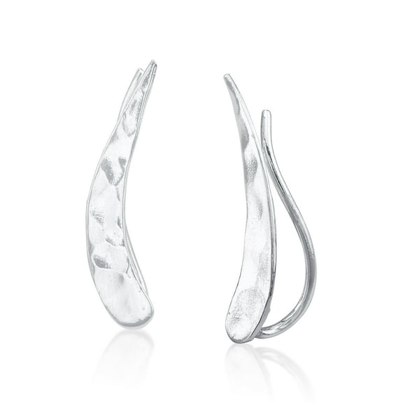 Ear Climber Crawler Cuff Earrings - 925 Sterling Silver