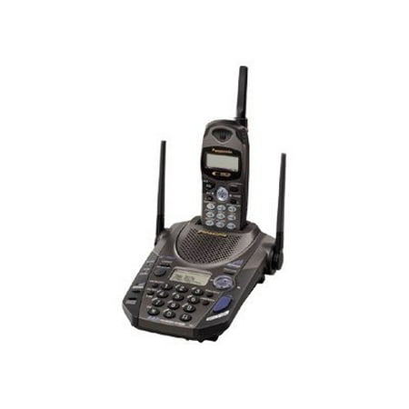 Panasonic KX-TG2583 - Cordless phone - answering system with caller ID - 2.4 GHz - single-line operation - black