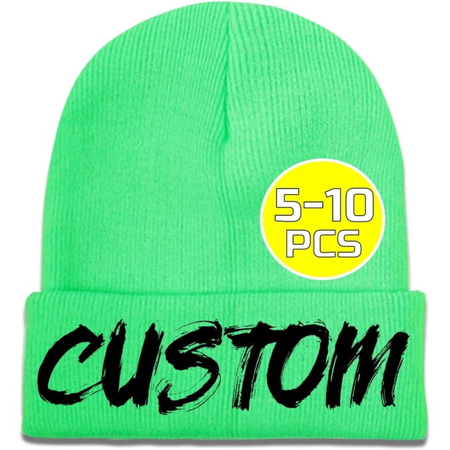 Custom Hat for Men Add Your Photo Text Name Unisex Custom Beanie Hat Winter Warm Hat Cool Hat Funny Hat