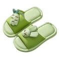 thumbnail image 2 of Dyfzdhu Girls Boys Kids Home Slides Indoor Floor Cute Cartoon Soft Comfortable Non Slip Cotton Linen Slipper, 2 of 4