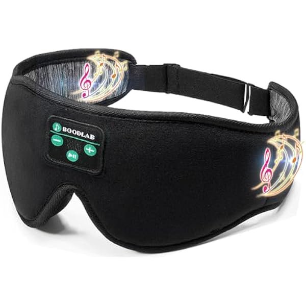 wonima11 Sleep Headphones, Boodlab Bluetooth Eye Mask for Sleeping, Sleep Mask with Bluetooth Headphones