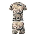 thumbnail image 6 of Himiko Toga Boys Rash Guard Set 2 Piece Swimsuits Short Sleeve Bathing Suits with Trunks, 6 of 7