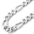 thumbnail image 2 of 14K White Gold Chain 6mm Curb Figaro Chain Necklace (20, 22, 24 Inches), 2 of 3