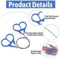thumbnail image 3 of 3 Pack Stainless Steel Wire Saw Emergency Saw Kit, Hand Pocket String Rope Saw Camping Wire Saw Pvc Pipe Cable Saw Cable Cutting String Bone Rope Saw for Wood Trees Cutting Hiking Travel Hunting, 3 of 5