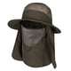thumbnail image 1 of Sombrero para el sol para pesca al aire libre con solapa para el cuello extraíble, protección solar UV UPF 50+, gorro tipo cubo, sombrero boonie de malla, 1 of 5