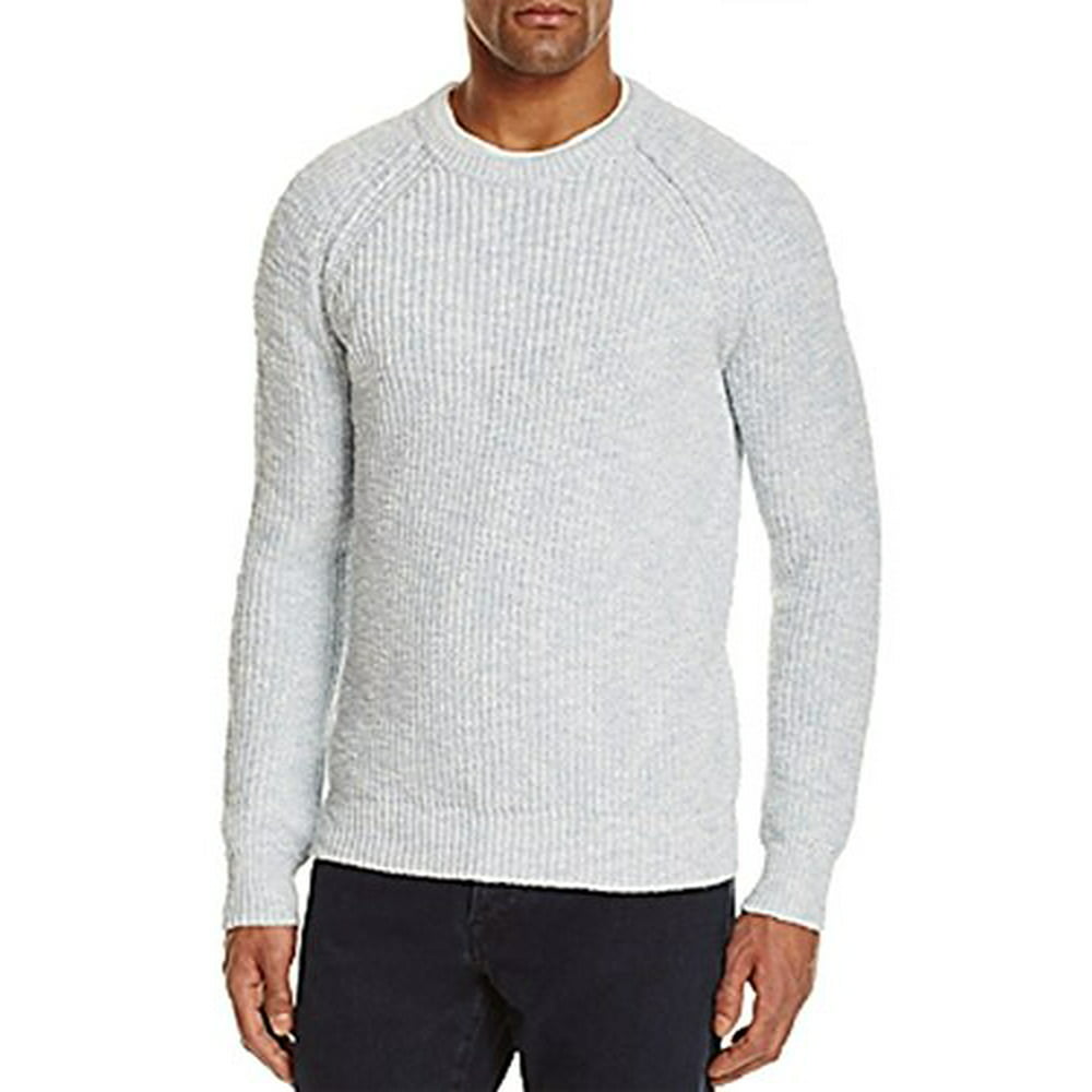 Private Label - Private Label Marled Cotton Shaker Stitch Sweater ...