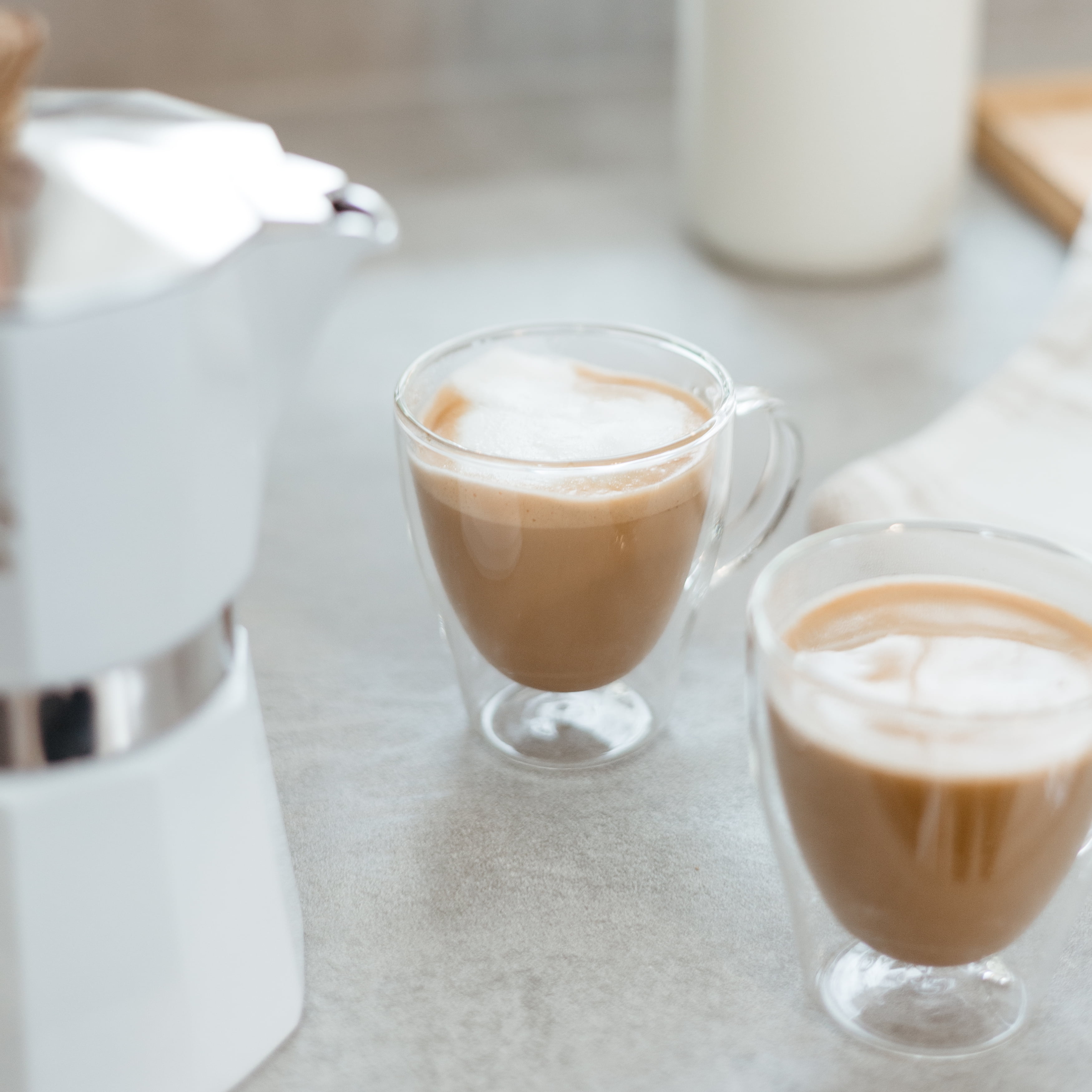 GROSCHE TURIN Double walled espresso cups, coffee mugs, shot cups for tea or coffee, 140 ml