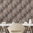 thumbnail image 2 of Ambesonne Tropical Peel & Stick Wallpaper for Home, Exotic Foliage Monochrome, 13"x100", Pale Grey and Caramel, 2 of 5