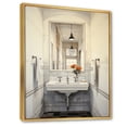 thumbnail image 2 of Designart "Minimalist Oasis in the Bathroom I" Bathroom Floater Framed Canvas Wall Art, 2 of 7