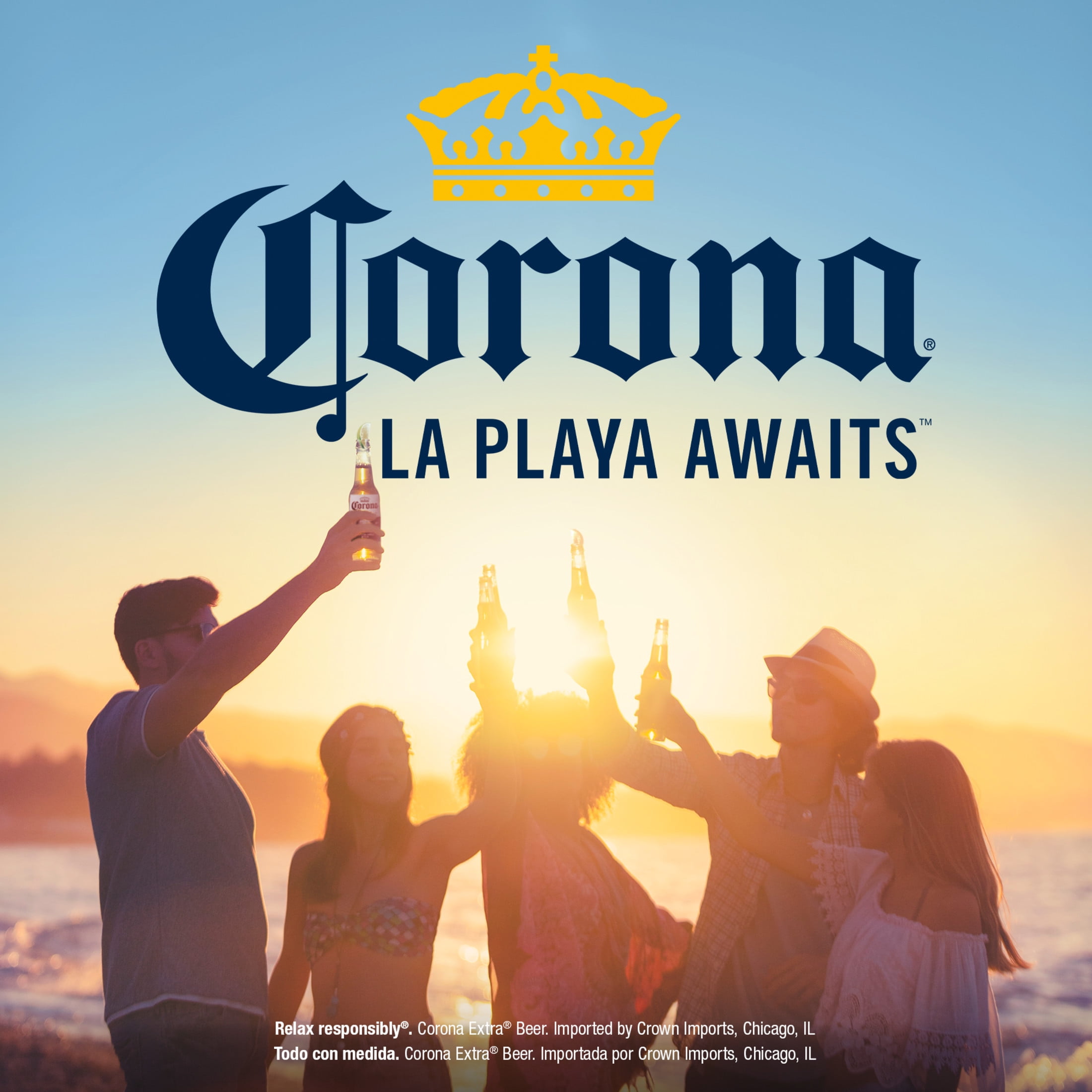 Corona Extra Mexican Lager Import Beer, 18 Pack 12 fl. oz. Cans, 4.6% ABV