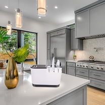 PBPBOX Black Kitchen Utensil Holder with Drainage for Easy Cleaning and Space Saving