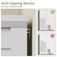 thumbnail image 4 of YouTrend 9-Drawer Dressers for Bedroom,55.1"Width Modern Chest of Drawer with Metal Handlesfor Living Room,Hallway,Entryway,White, 4 of 10