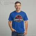 thumbnail image 2 of Men's Jurassic Park T Rex Logo Graphic Tee Royal Blue Large, 2 of 9