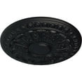 thumbnail image 3 of Ekena Millwork 15 3/4"OD x 1 1/2"P Colton Ceiling Medallion (Fits Canopies up to 4 3/4"), Hand-Painted Steel Gray, 3 of 6