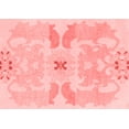 thumbnail image 1 of Ahgly Company Indoor Rectangle Abstract Red Modern Area Rugs, 5' x 8', 1 of 4