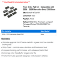 thumbnail image 2 of Front Brake Pad Set - Compatible with 2006 - 2009 Mercedes-Benz E350 Base 2007 2008, 2 of 2