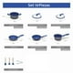 thumbnail image 5 of Bateria de Cocina Flavorstone Light Grande Antiadherente Set 10 Piezas Azul, 5 of 6