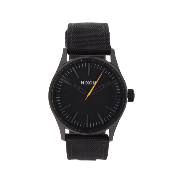 Nixon Men's 'Sentry 38' Quartz Nylon Watch, Color:Black (Model: A426001-00)