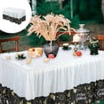 thumbnail image 1 of Upgrade Table Skirt Party Table Skirt Desk Skirt Falda Table Skirts For Rectangle Tables, 1 of 6