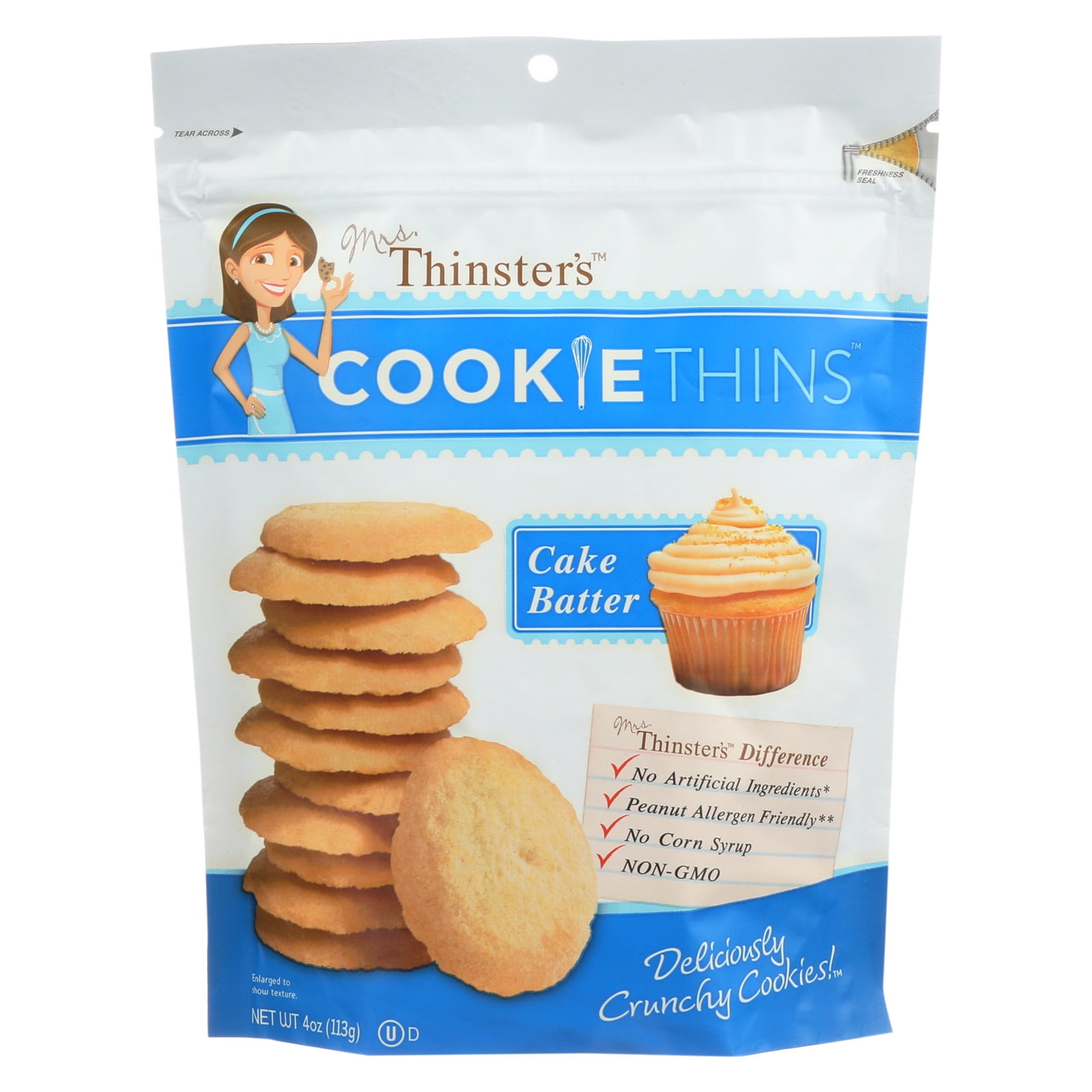 Thats How We Roll Mrs Thinsters Cookie Thins, 4 oz