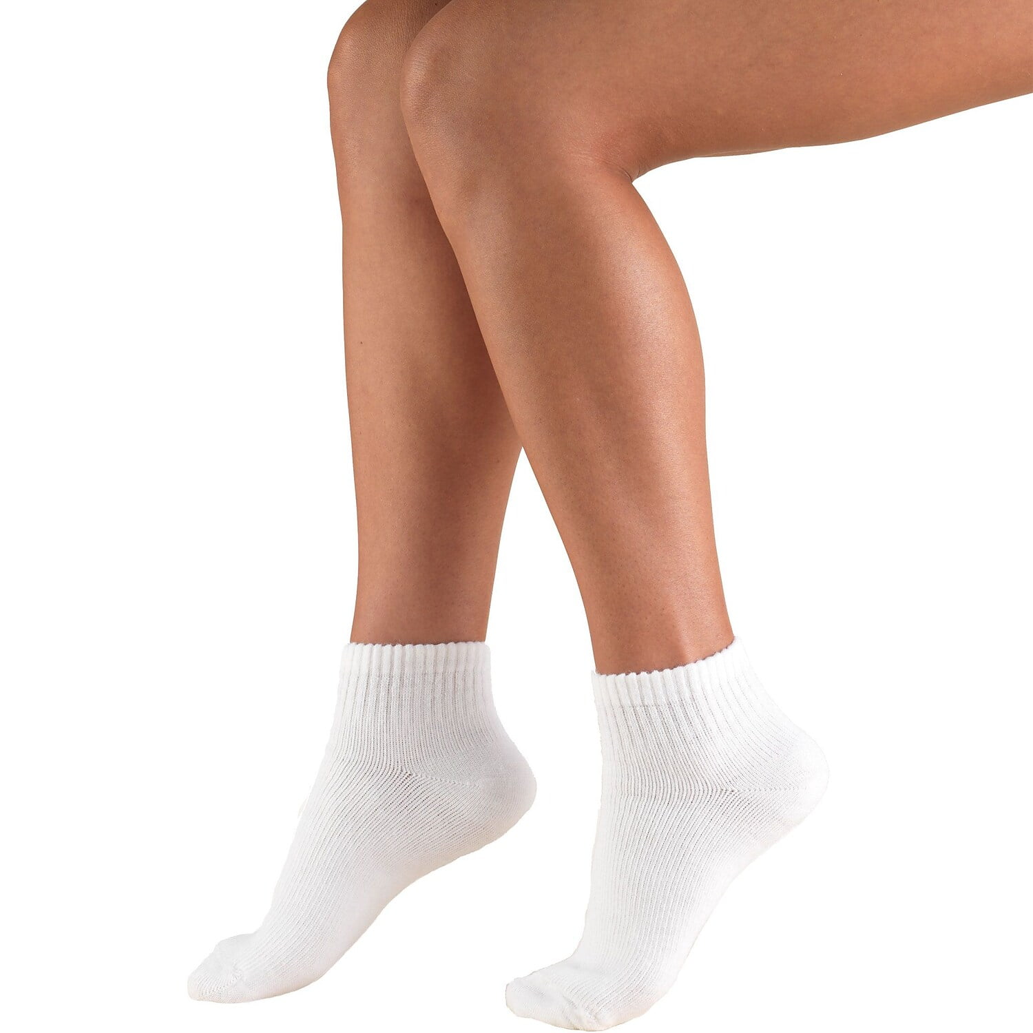 Truform Ankle Socks Extra Soft Cushion Padding L WHITE (1911WH-L)