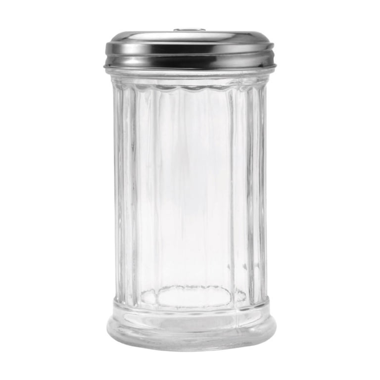 Zuccheriera In Vetro Con Coperchio Flip Cap In Acciaio Inox - Capacità 12 Oz (360 Ml), Stile Retro
