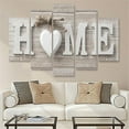 thumbnail image 1 of 5Pcs Concise Fashion Wall Paintings Art Home Letter Frame Prints Photo Paintings Wall Art for Home Decorations Paintings W/3 Colors, 1 of 5