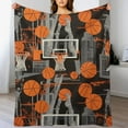 thumbnail image 3 of ARISTURING  Basketball Throw Blanket for Couch Sports Fuzzy Blankets Plush Throws Gifts for Basketball Lovers Sport Trainer Fans, 3 of 6