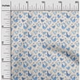 thumbnail image 2 of oneOone Cotton Silk Sky Blue Fabric Birds Rooster Diy Clothing Quilting Fabric Print Fabric By Yard 42 Inch Wide, 2 of 5