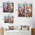 thumbnail image 4 of Designart "Mountain Spring Celebration of Wildflowers III" Wildflowers Framed Wall Art Set Of 2 - Traditional Pink Gallery Wall Frame Set For Home Decor, 4 of 6