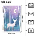 thumbnail image 2 of FORMRS 1-Subject Spiral Notebook 8" x 5" College Ruled 60 Refillable Sheet A5 Hard Cover, 2 Pack, Purple Night Deer, 2 of 7