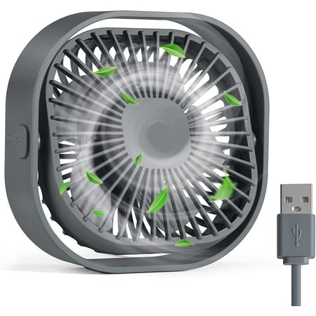

Small USB Desk Fan 3 Speeds Portable Table Fan 4 inch Personal Mini Fan Small Cooling Fan by USB Plug In Rotatable Desktop Fan for Home Office Bedroom Dorm Indoor Outdoor Summer Gift