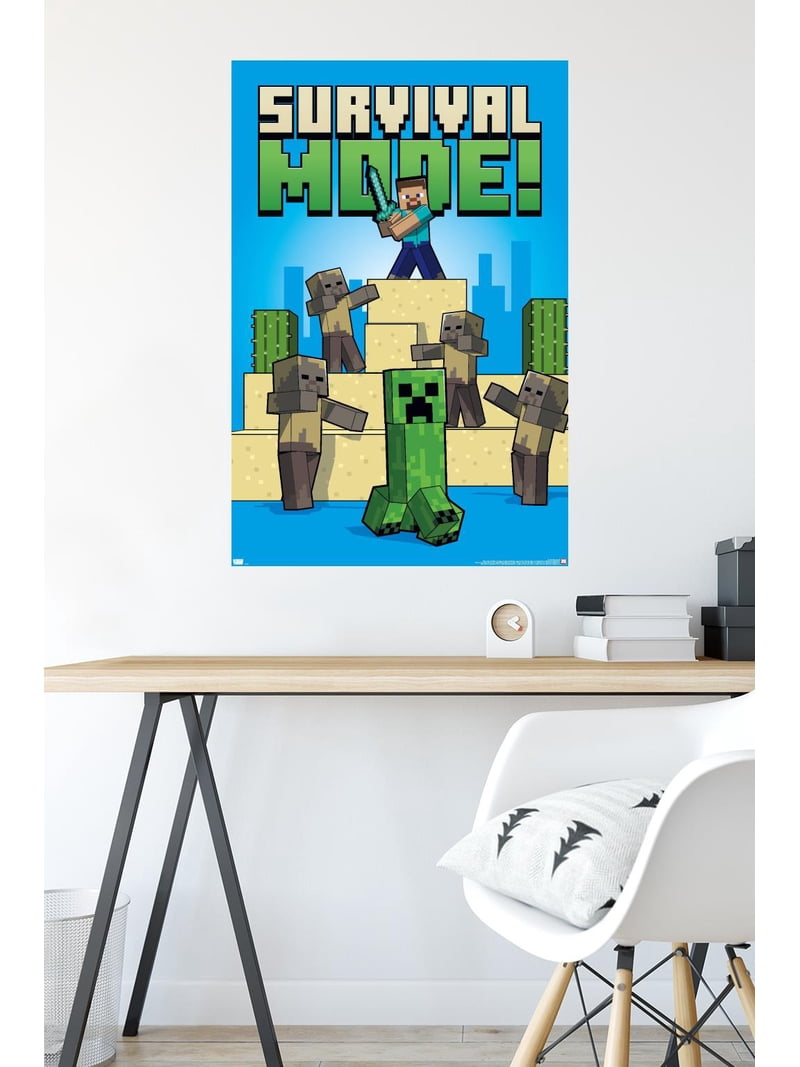 Minecraft - Survival Mode Wall Poster, 22.375