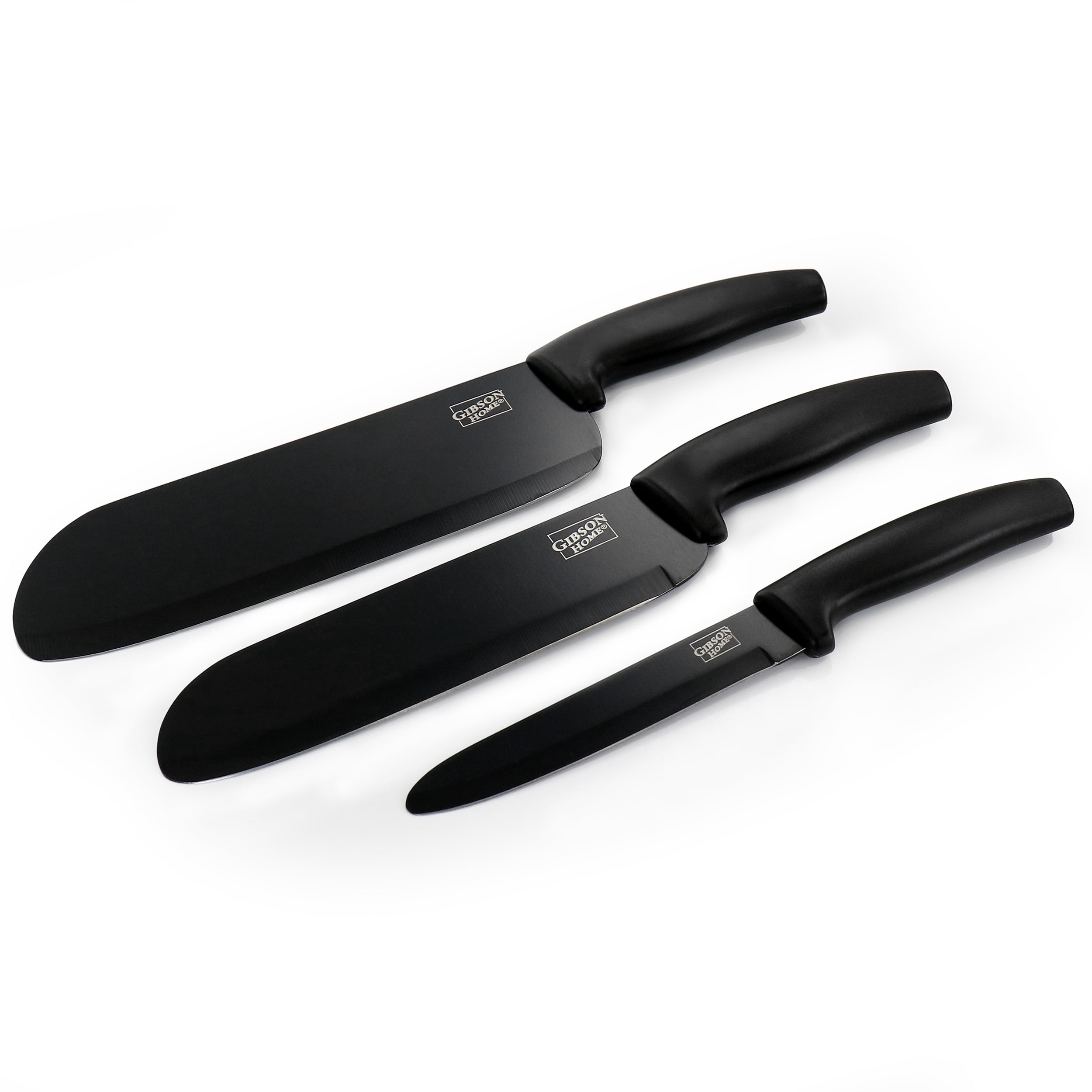 Gibson Home Edge Craft Nonstick Stainless Steel Cutlery Set with Cutting Board