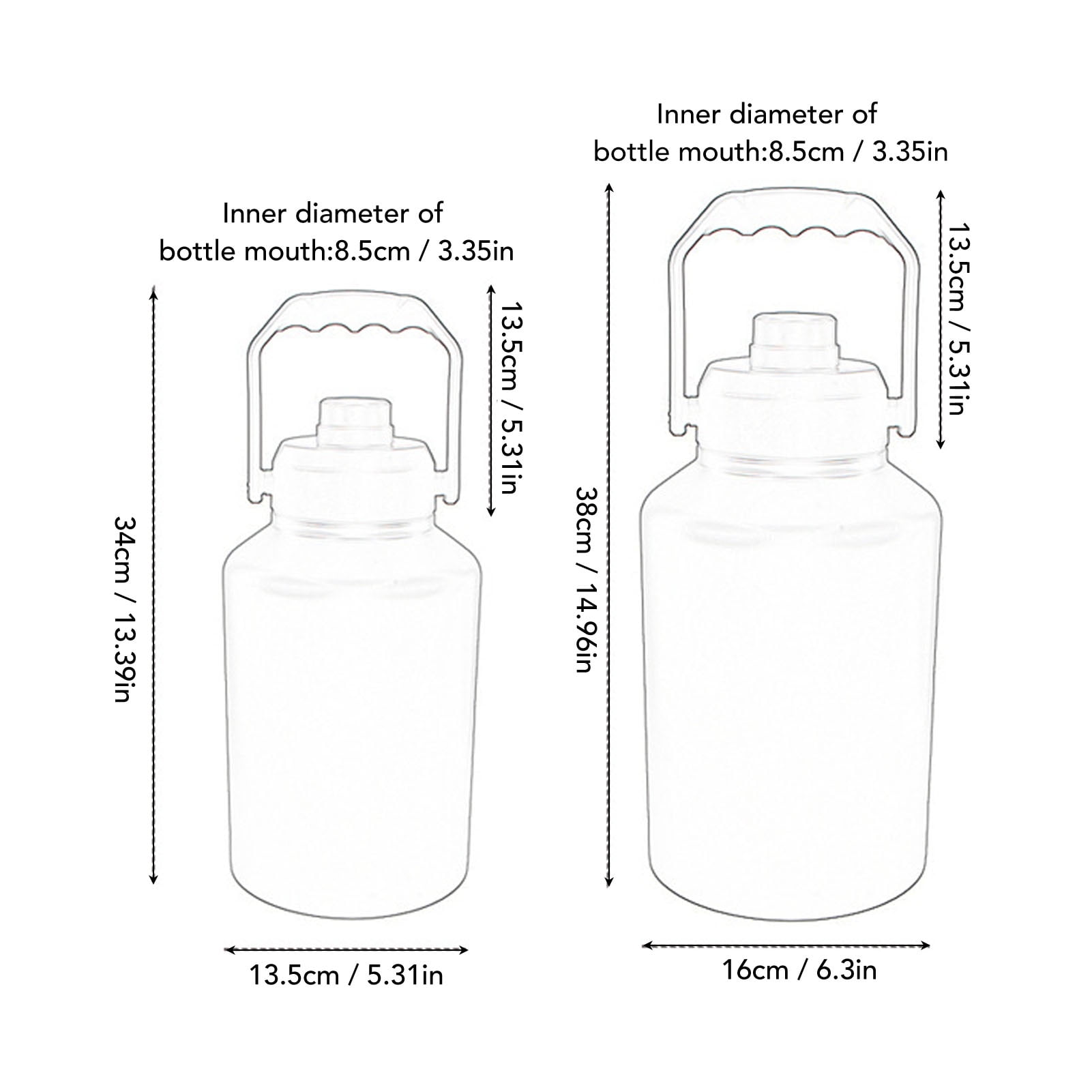 Nieyigj 1 Gallon (3.8L) Stainless Steel Sports Water Bottle Double Wall Vacuum Insulated Large Jug with Handle for Outdoor Camping Workouts Gym Hiking - Khaki