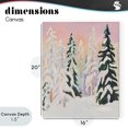 thumbnail image 4 of Stupell Industries Contemporary Peachy Pastel Winter Forest Canvas Art, 16 x 20, by The Prints Vibe, 4 of 8