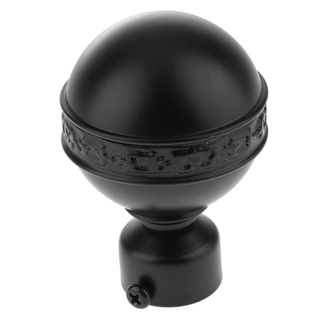 yuksok Embout de Tringle à Rideau en Alliage d'Aluminium 28mm 4-Noir